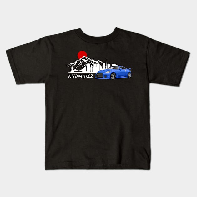 Nissan 350Z, JDM Car Kids T-Shirt by T-JD